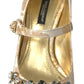 Dolce & Gabbana Golden Elegance Crystal-Embellished Sandals