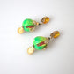 Dolce & Gabbana Green Fig Crystal Dangle Earrings