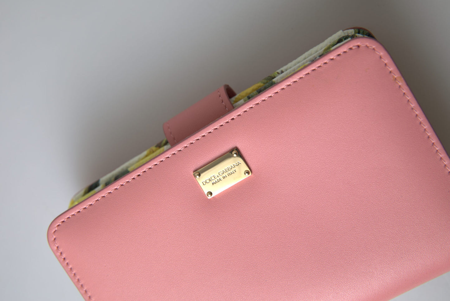 Dolce & Gabbana Chic Pink Zip Around Continental Wallet