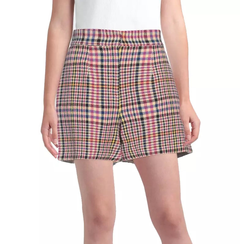 Liu Jo Chic Multicolor Tartan Cotton Shorts