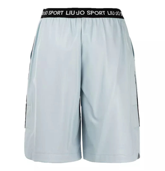 Liu Jo Elegant Coated Eco-Leather Shorts