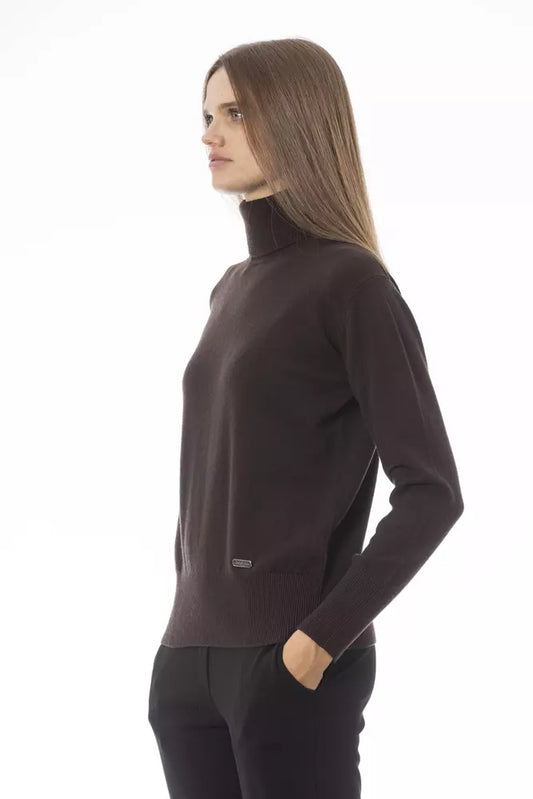 Baldinini Trend Brown Wool Women Sweater