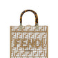 Fendi Chic Beige Sunshine Jacquard Handbag