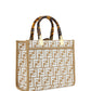 Fendi Chic Beige Sunshine Jacquard Handbag