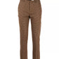 Liu Jo Elegant Tartan Chino Trousers with Metal Logo Plaque