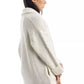 Liu Jo Elegant White Wool Blend Knit Coat