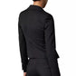 Patrizia Pepe Elegant Black Cotton Blend Blazer Jacket