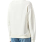 Patrizia Pepe Elegant Rhinestone Cotton Sweatshirt