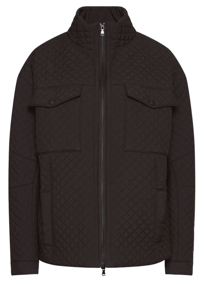 Patrizia Pepe Chic Quilted Checkered Jacket