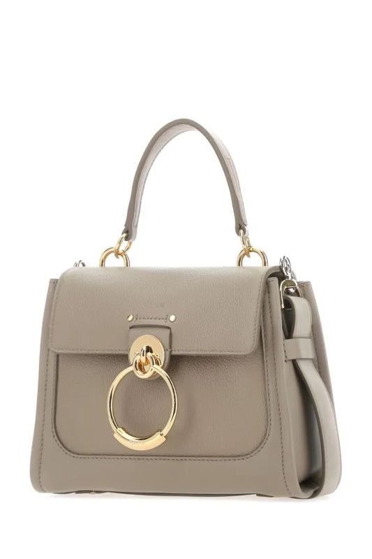 Chloé Elegant Motty Grey Calfskin Tess Handbag