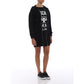 Moschino Couture Elegant Hooded Sweatshirt Dress with Chic Print