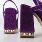 Dolce & Gabbana Elegant Purple Ankle Strap Heels