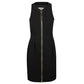 Moschino Couture Sleeveless Maxi Zip Viscose Dress