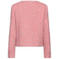 Moschino Couture Elegant Pink Tweed-Textured Wool Blend Jacket