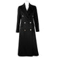 Made in Italy Elegant Double-Breasted Wool Long Coat