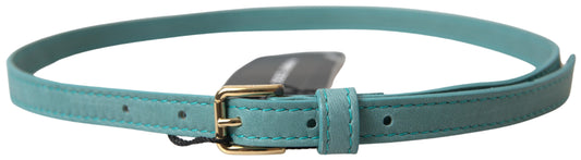 Dolce & Gabbana Aquamarine Elegance Leather Belt