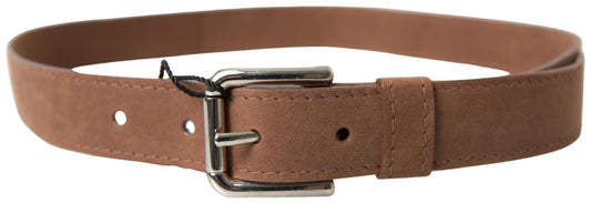 Dolce & Gabbana Elegant Leather Belt with Metal Buckle