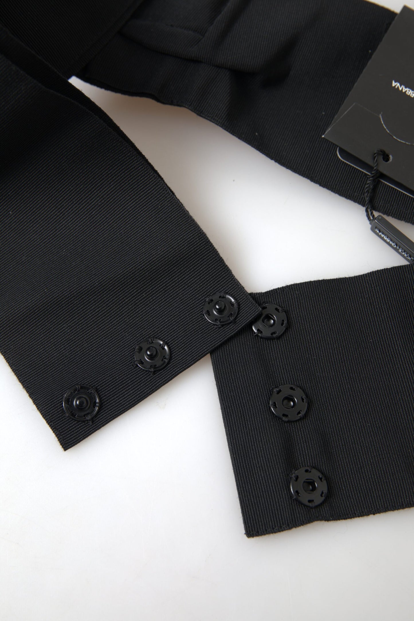 Dolce & Gabbana Exquisite Embellished Black Belt