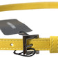 Dolce & Gabbana Enchanting Yellow Leather Embellished Belt