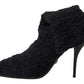 Dolce & Gabbana Elegant Virgin Wool Mid Calf Boots