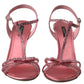 Dolce & Gabbana Elegant Pink Ankle Strap Sandals