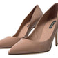 Dolce & Gabbana Elegant Beige Patent Leather Pumps