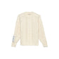 Hinnominate Elegant Cable-Knit Crew Neck Sweater