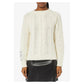 Hinnominate Elegant Cable-Knit Crew Neck Sweater