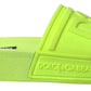 Dolce & Gabbana Elegant Yellow Green Slide Sandals