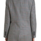 Dolce & Gabbana Chic Double Breasted Gray Wool Blazer