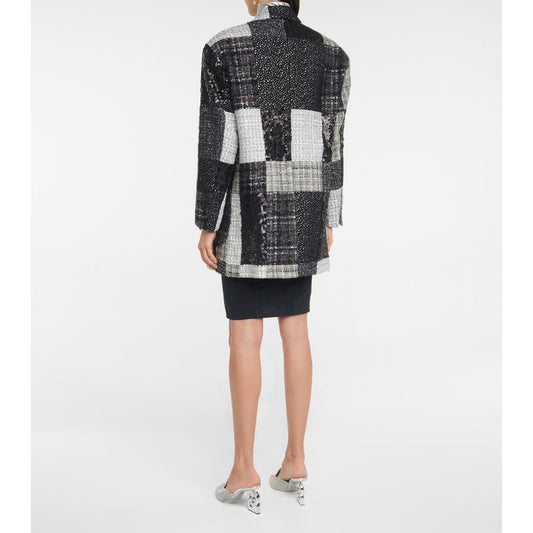 Dolce & Gabbana Elegant Sequin Tweed Patchwork Jacket