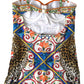 Dolce & Gabbana Multicolor Caretto Print One Piece Swimsuit