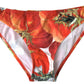 Dolce & Gabbana Chic Pumpkin Print Bikini Bottoms