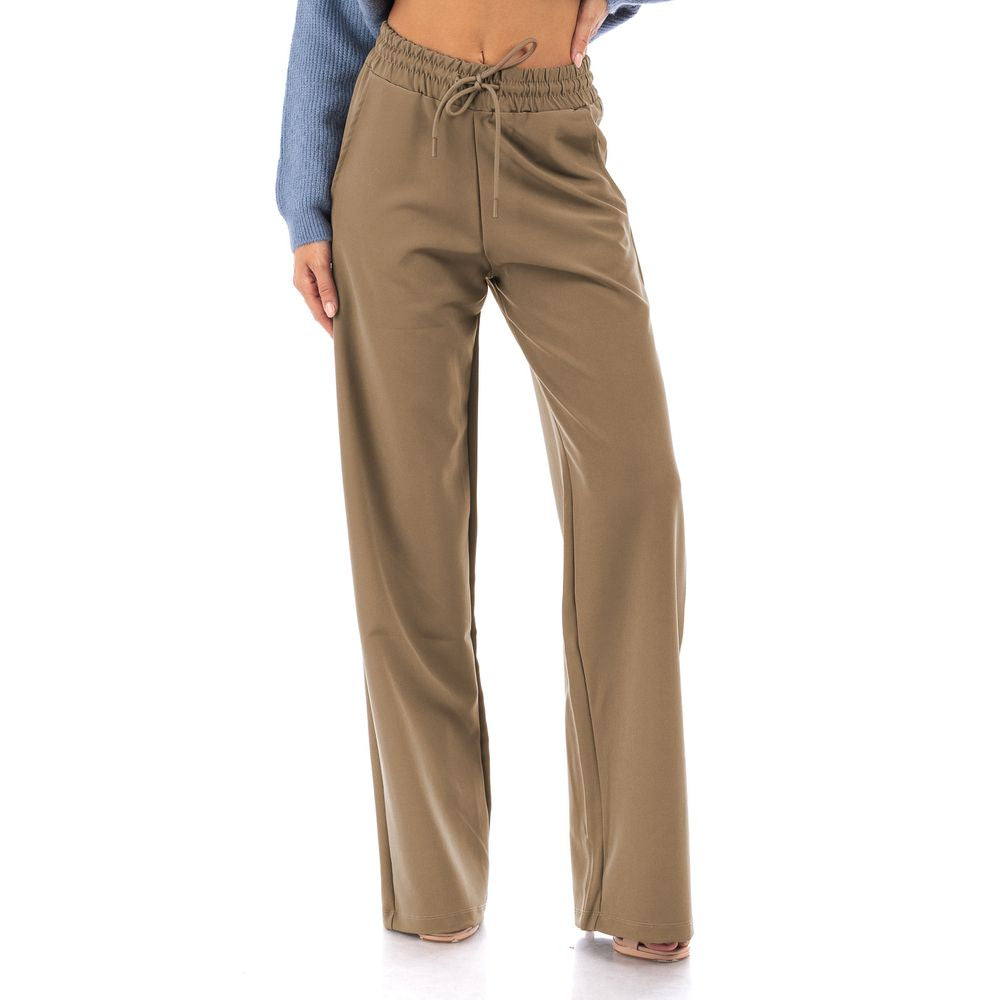 Hinnominate Chic Palazzo Trousers with Drawstring Detail