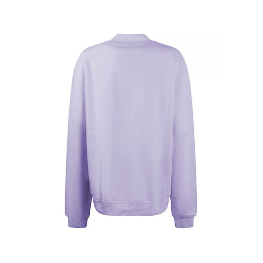 Hinnominate Chic Purple Crew-Neck Logo Sweatshirt