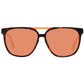 Web Brown Unisex Sunglasses