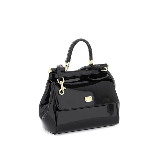 Dolce & Gabbana Sicily Elegance Patent Leather Bag