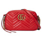 Gucci Elegant Red Quilted Leather Shoulder Bag