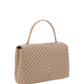 PINKO Quilted Calfskin Love Lady Bag in Beige