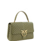 PINKO Emerald Elegance Calf Leather Handbag