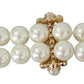 Dolce & Gabbana Elegant Faux-Pearl Crystal Bracelet