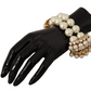 Dolce & Gabbana Elegant Faux-Pearl Crystal Bracelet