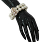 Dolce & Gabbana Elegant Faux-Pearl Crystal Bracelet