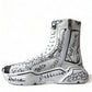 Dolce & Gabbana Daymaster Graffiti Print Mid Top Sneakers