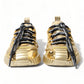 Dolce & Gabbana Gleaming Gold-Toned Luxury Sneakers