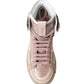 Dolce & Gabbana Elegant Nude Pink High-Top Sneakers