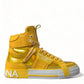 Dolce & Gabbana Chic High-Top Color-Block Sneakers