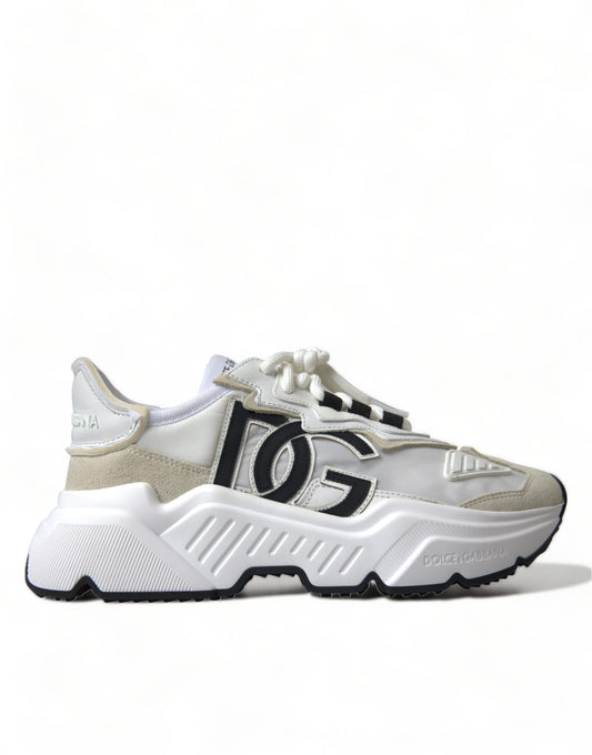 Dolce & Gabbana Daymaster Chic White Nylon Sneakers