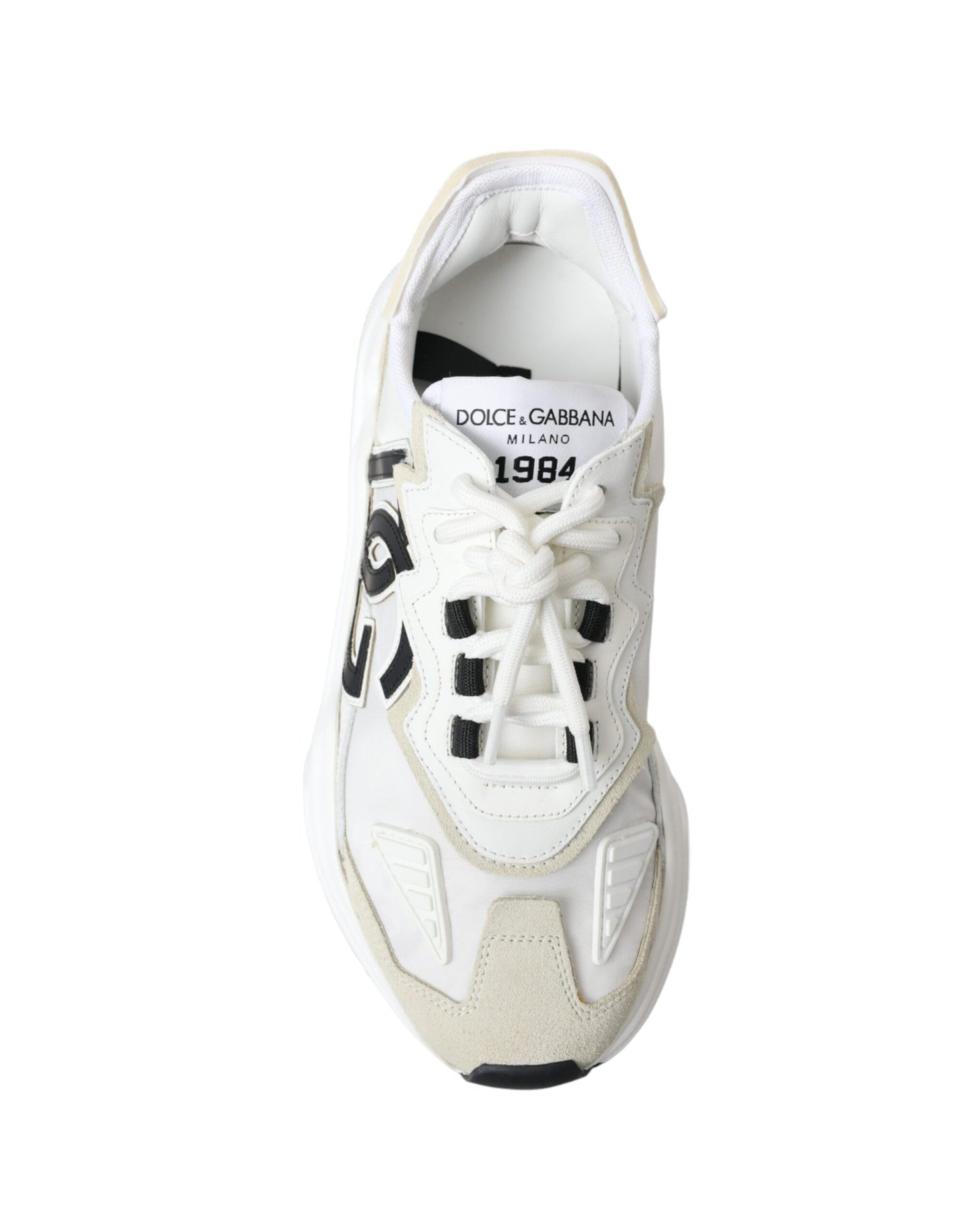 Dolce & Gabbana Daymaster Chic White Nylon Sneakers