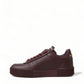 Dolce & Gabbana Elegant Bordeaux Leather Sneakers